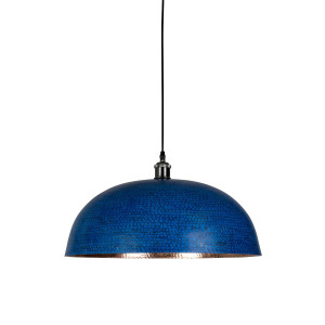 Sandia Azul - lampe en cuivre du Mexique bleu