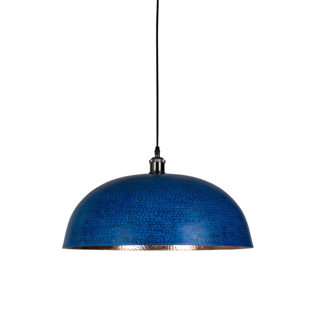 Sandia Azul - lampe en cuivre du Mexique bleu