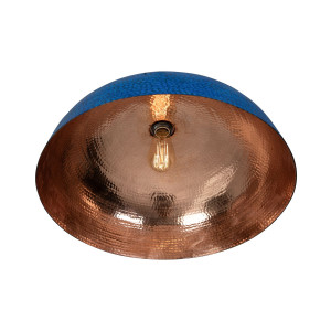 Sandia Azul - lampe en cuivre du Mexique bleu
