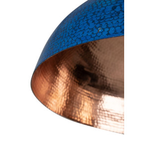 Sandia Azul - lampe en cuivre du Mexique bleu