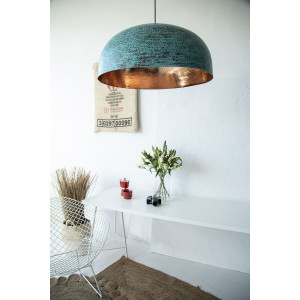 Sandia Verde XXL - Lampe suspendue en cuivre