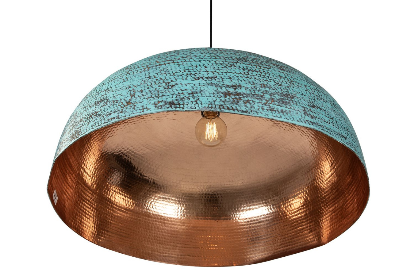 Sandia Verde XXL - Lampe suspendue en cuivre