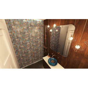 Azura - lavabo mexicain turquoise