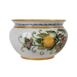 Pot de fleurs en céramique italienne - Vaso di limoni e uva S