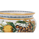 Pot de fleurs en céramique italienne - Vaso di limoni e uva S