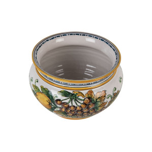 Pot de fleurs en céramique italienne - Vaso di limoni e uva S