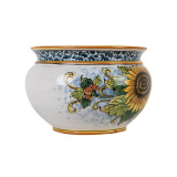 Pot de fleurs en céramique sicilienne - Vaso di girasoli S