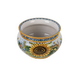 Pot de fleurs en céramique sicilienne - Vaso di girasoli S