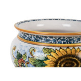 Pot de fleurs en céramique sicilienne - Vaso di girasoli S