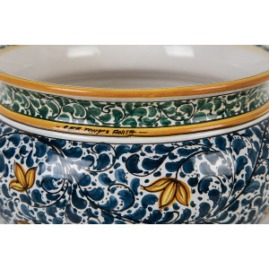 Pot de fleurs italien peint à la main - Vaso fiori di limoni S