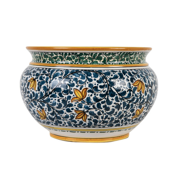 Pot de fleurs italien peint à la main - Vaso fiori di limoni S