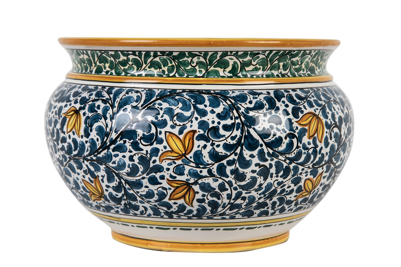 Pot de fleurs italien peint à la main - Vaso fiori di limoni S