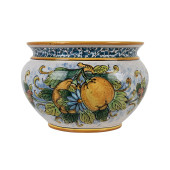 Pot de fleurs sicilien fait à la main - Vaso di limoni S