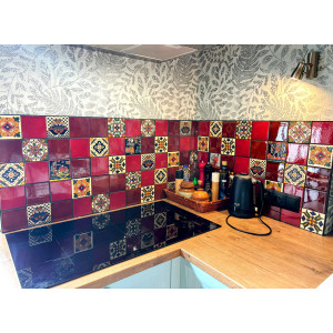 Sergio - patchwork z płytek ceramicznych - 30 sztuk