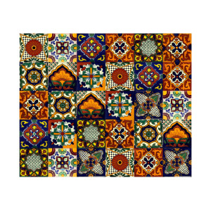 Nobleza - Patchwork mexicain multicolore - 30 pièces