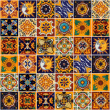 Girasol - Patchwork mexicain Talavera - 15 pièces