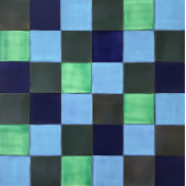 Malaquita - patchwork de carreaux de céramique - 30 pièces