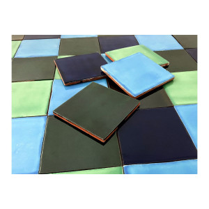 Malaquita - patchwork de carreaux de céramique - 30 pièces
