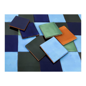 Malaquita - patchwork de carreaux de céramique - 30 pièces