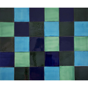 Malaquita - patchwork de carreaux de céramique - 30 pièces