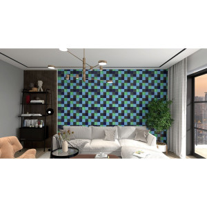 Malaquita - patchwork de carreaux de céramique - 30 pièces