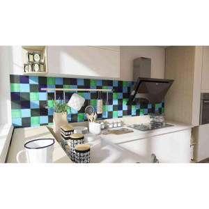 Malaquita - patchwork de carreaux de céramique - 30 pièces