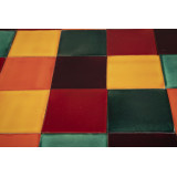 Borgoña - Patchwork de carreaux unicolores - 30 pièces