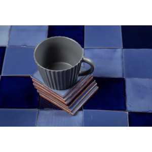 Azula - Patchwork bleu de carreaux unicolores - 30 pièces