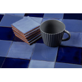 Azula - Patchwork bleu de carreaux unicolores - 30 pièces