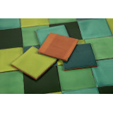 Verta - Patchwork vert de carreaux unicolores - 30 pièces