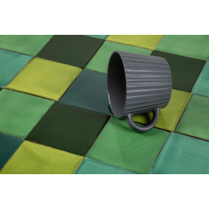 Verta - Patchwork vert de carreaux unicolores - 30 pièces