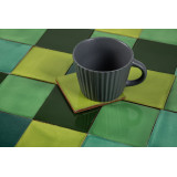 Verta - Patchwork vert de carreaux unicolores - 30 pièces