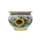 Vaso di girasoli M - Pot en céramique sicilienne