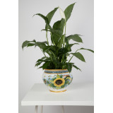 Vaso di girasoli M - Pot en céramique sicilienne