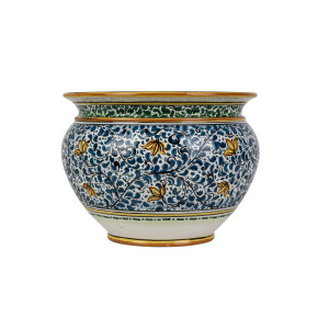 Vaso fiori di limoni M - pot de fleurs italien peint à la main