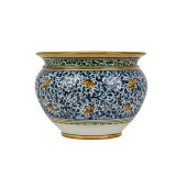 Vaso fiori di limoni M - pot de fleurs italien peint à la main