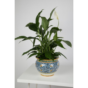 Vaso fiori di limoni M - pot de fleurs italien peint à la main