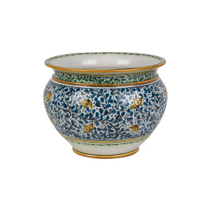 Vaso fiori di limoni M - pot de fleurs italien peint à la main