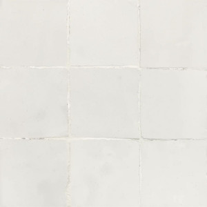Coconut zellige - carreaux de zellige blanc neige