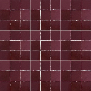 Zellige framboise - carreaux de zellige marron