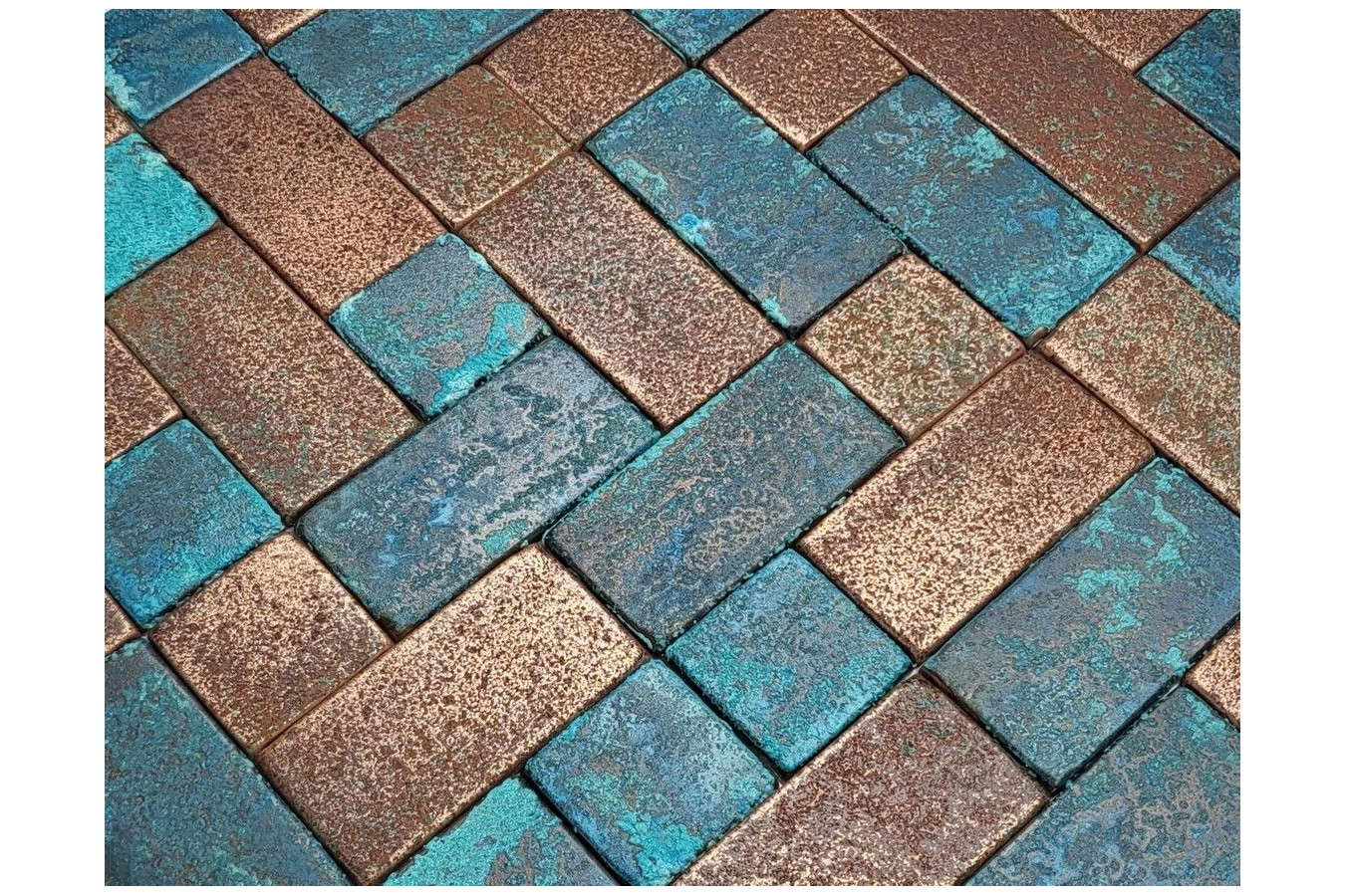 Carreaux de cuivre vintage