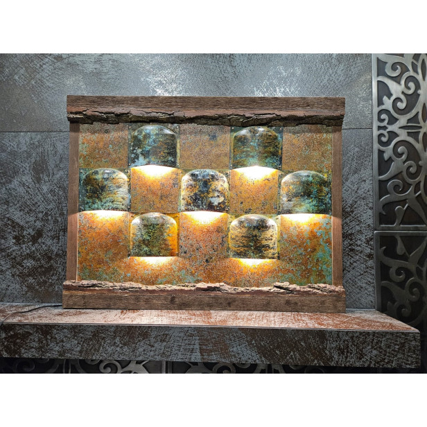 Cuprum - lampe murale en cuivre, faite à la main, unique