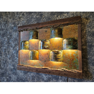 Cuprum - lampe murale en cuivre, faite à la main, unique