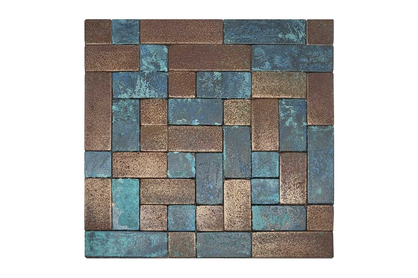 Cobresos - carreaux de cuivre vintage - 45 pièces