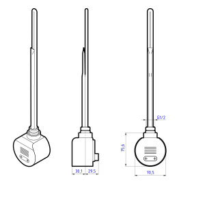 Hesti - Radiateur thermostatique WiFi pour radiateurs électriques