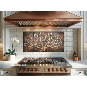 Arbre de vie en cuivre - carreaux muraux en cuivre