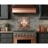 Carreaux muraux en cuivre avec motif Fleur de lis