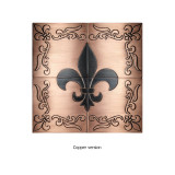 Carreaux muraux en cuivre avec motif Fleur de lis