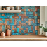 Carreaux de cuivre vintage - 45 pièces
