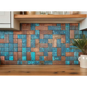 Carreaux de cuivre vintage - 45 pièces